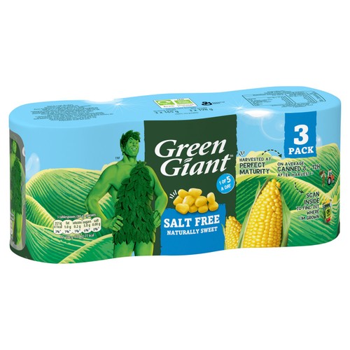 Green Giant Salt Free Sweetcorn thumbnail 2