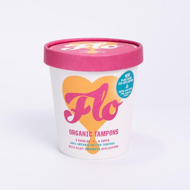 FLO Organic Applicator Tampons, Regular + Super Combo Pack thumbnail 3