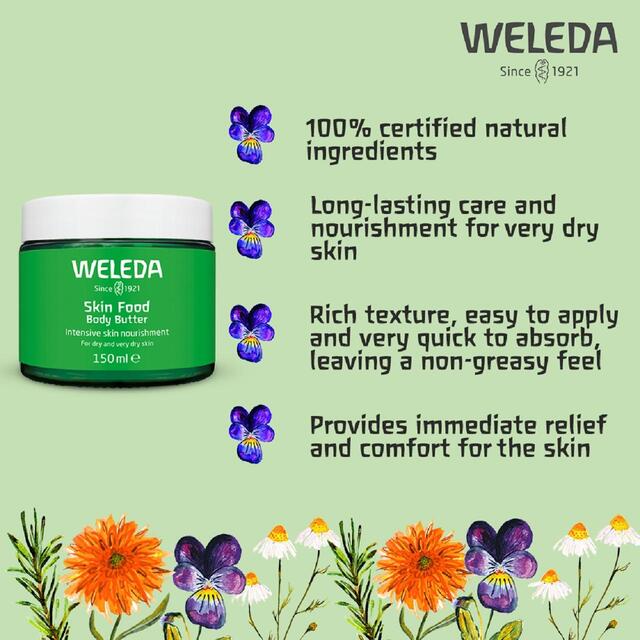 Weleda Skin Food Body Butter Dry Skin Rich Cream Shea Butter Natural Vegan thumbnail 4