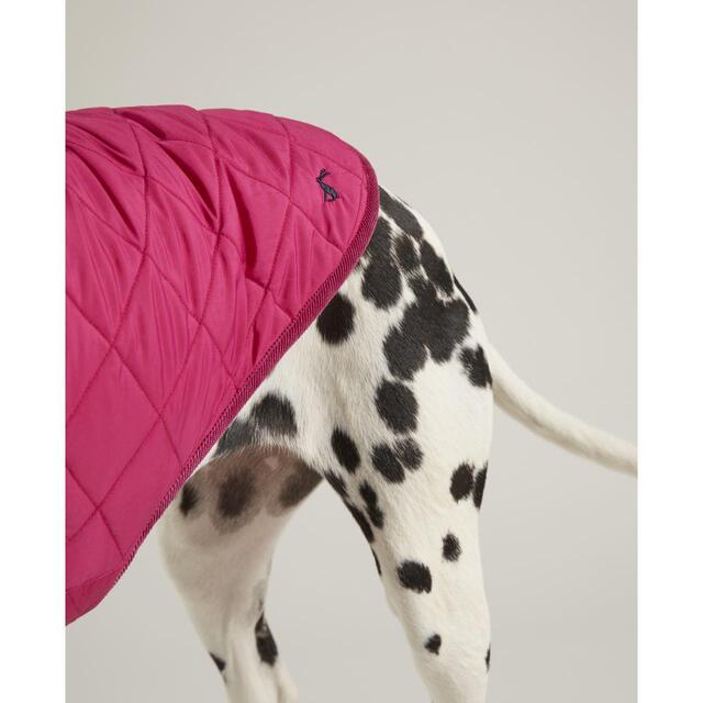 Joules Raspberry Quilted Coat Small thumbnail 2