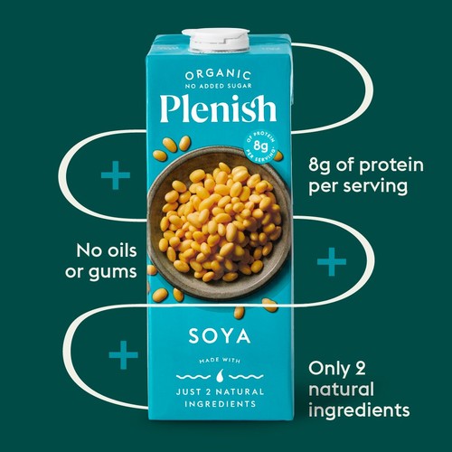 Plenish Organic Soya Unsweetened Drink Long Life thumbnail 4