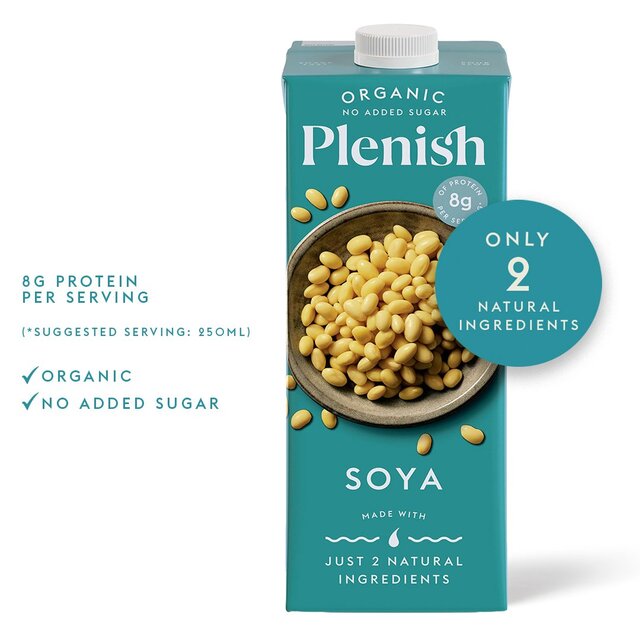 Plenish Organic Soya Unsweetened Drink Long Life thumbnail 5