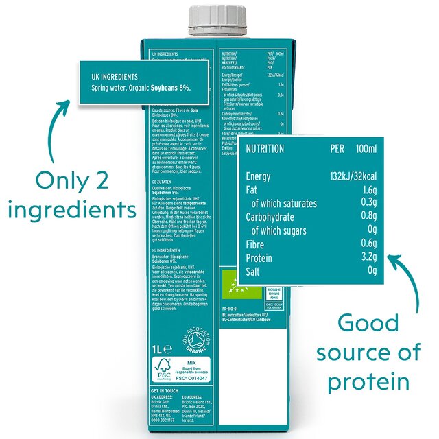Plenish Organic Soya Unsweetened Drink Long Life thumbnail 7