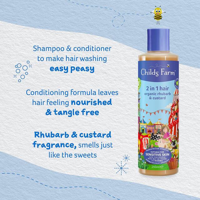 Childs Farm Kids Rhubarb & Custard 2 in 1 Shampoo & Conditioner thumbnail 4