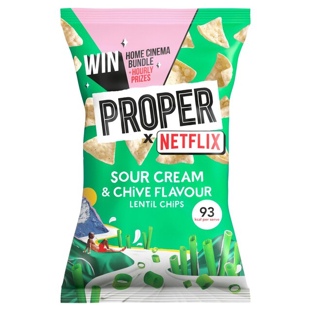 Properchips Sour Cream & Chive Lentil Chips thumbnail 3