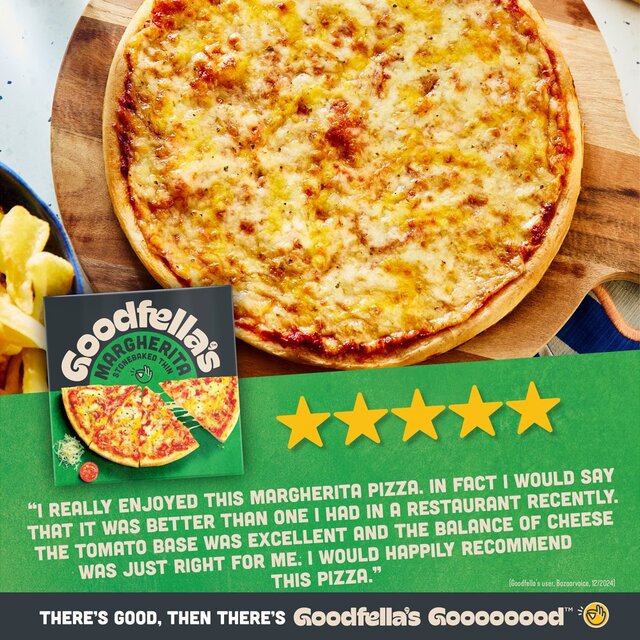 Goodfella's Stonebaked Thin Margherita Cheese Pizza thumbnail 4