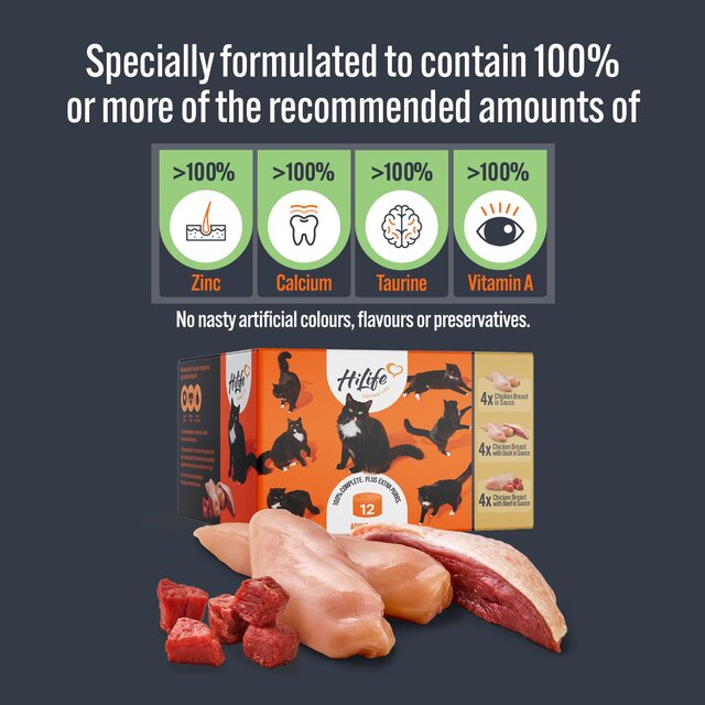 HiLife It's Only Natural Luxury Cat Food Meat Selection thumbnail 8