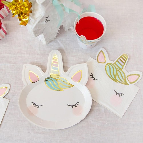 Talking Tables Unicorn Shaped Paper Plates thumbnail 2