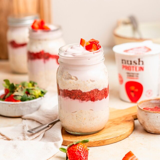 Nush Protein Strawberry Almond Milk Yog thumbnail 2