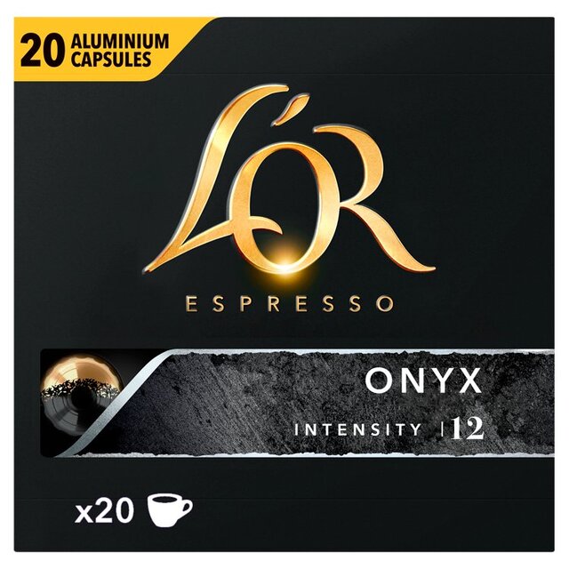 L'OR Onyx Coffee Pods x20 Intensity 12 thumbnail 2