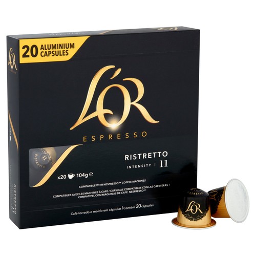 L'OR Ristretto Coffee Pods x20 Intensity 11 thumbnail 5