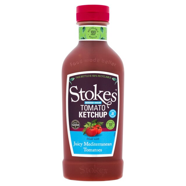 Stokes Reduced Sugar Tomato Ketchup Squeezy