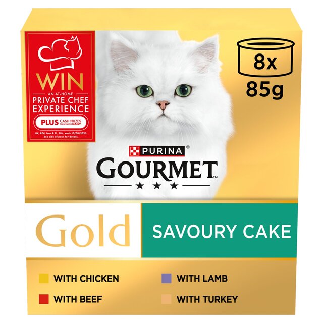 Gourmet Gold Savoury Cake Meat & Veg Variety Wet Cat Food
