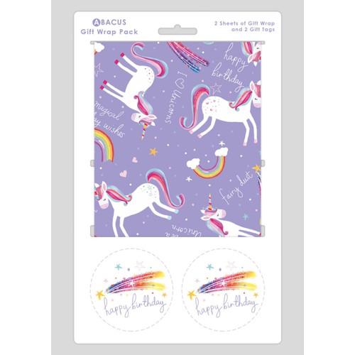 Unicorn Gift Wrap Sheets & Tags thumbnail 3