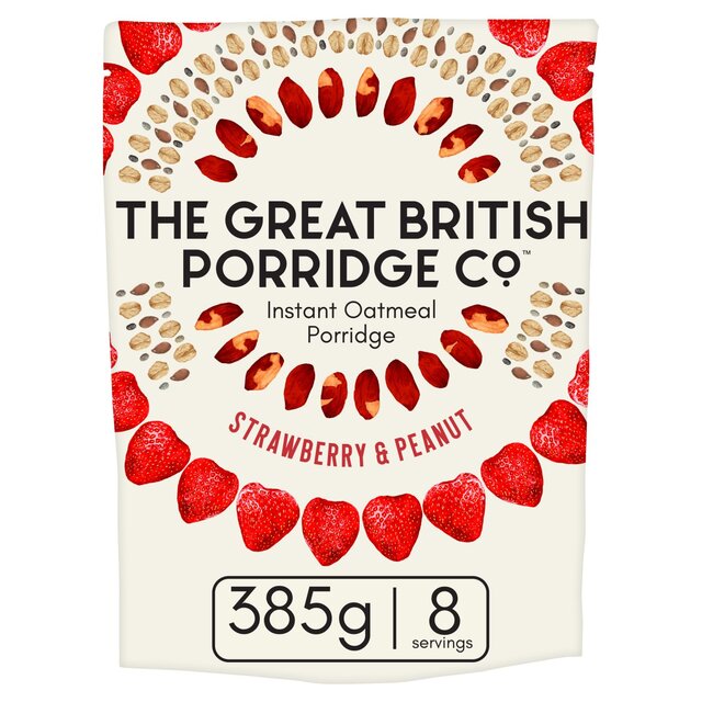 The Great British Porridge Co Strawberry & Peanut Instant Porridge
