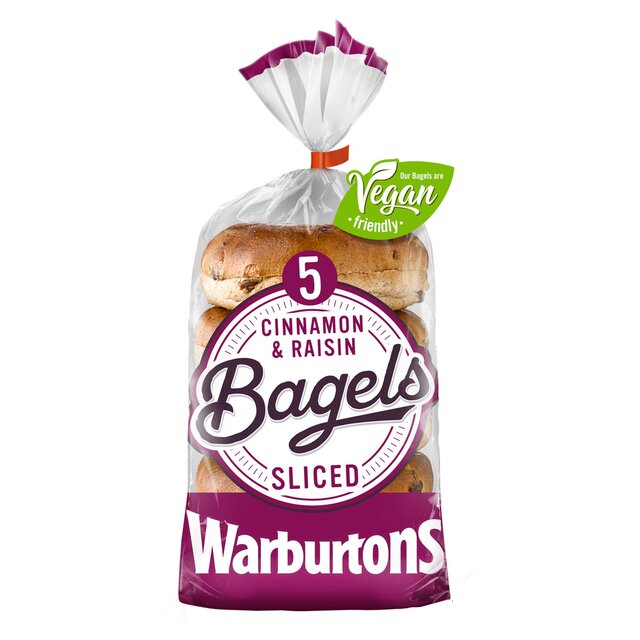 Warburtons Cinnamon & Raisin Bagels thumbnail 2