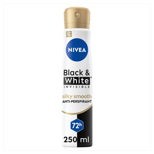 NIVEA Black & White Silky Smooth Anti-Perspirant Deodorant Spray 