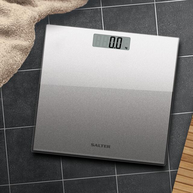 Salter Glass Electronic Bathroom Scale, Silver thumbnail 6