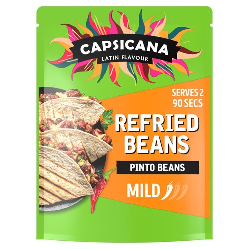 Capsicana Mexican Refried Chipotle Pinto Beans, Medium/Mild