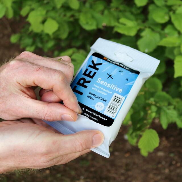 Pyramid Trek Sensitive Biodegradable Insect Repellent Wipes thumbnail 4