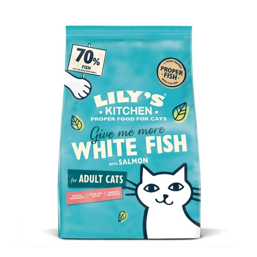 Lily's Kitchen Cat Fisherman's Feast White Fish with Salmon Dry Food thumbnail 2