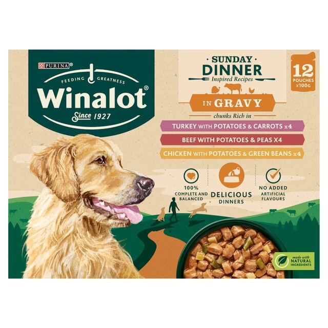 Winalot Sunday Dinner Mixed in Gravy Wet Dog Food thumbnail 2