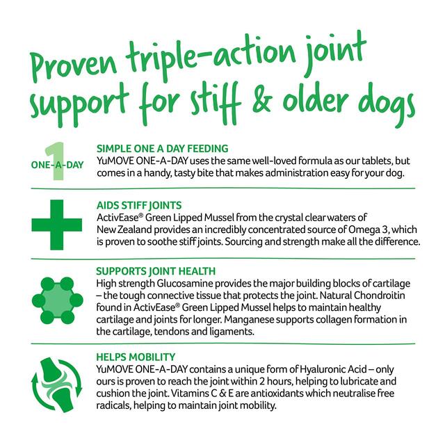 Yumove Chewies One a Day Dog Joint Supplement, Small Dog thumbnail 6