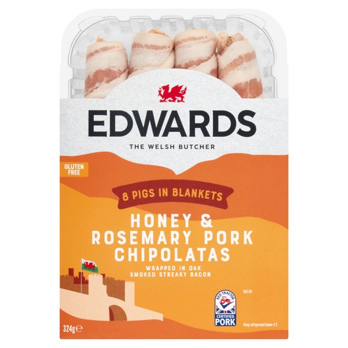 Edwards 8 Honey & Rosemary Pigs in Blankets thumbnail 2