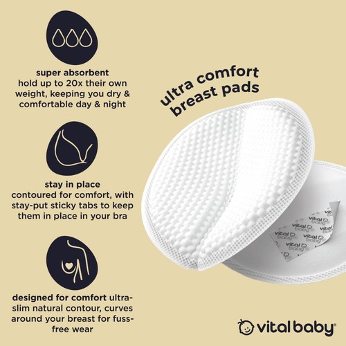 Vital Baby Ultra Comfort Breast Pads thumbnail 3