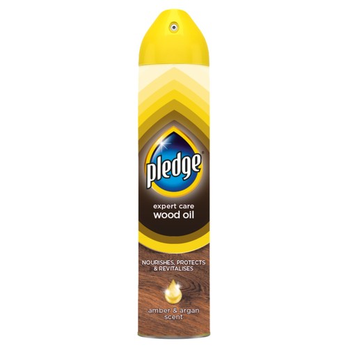 Pledge Expert Care, Wood Polish Aerosol, Amber & Argan thumbnail 3