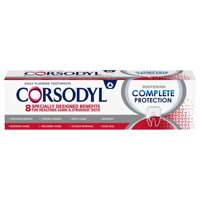 Corsodyl Gum Toothpaste Complete Protection Whitening thumbnail 2