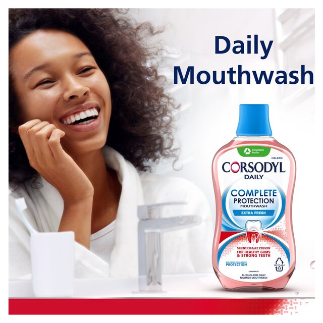 Corsodyl Gum Mouthwash Complete Protection Extra Fresh thumbnail 6