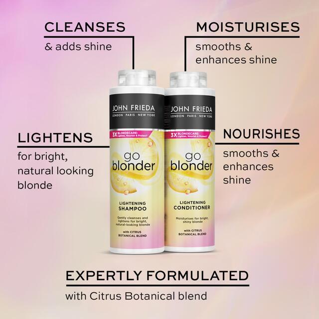 John Frieda Sheer Blonde Go Blonder Shampoo & Conditioner Duo thumbnail 3