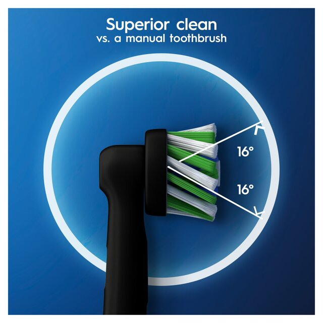Oral B Crossaction Toothbrush Heads Black thumbnail 5
