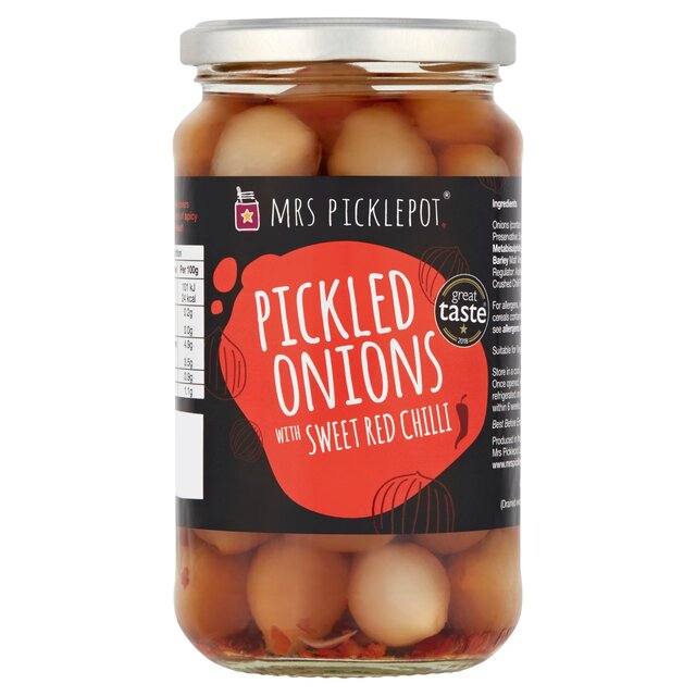 Mrs Picklepot Pickled Onions with Sweet Red Chilli