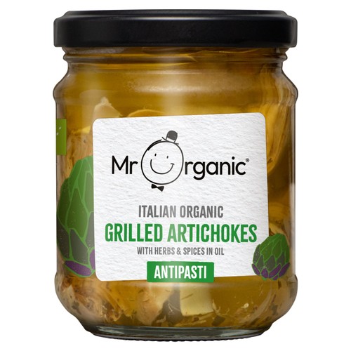 Mr Organic Grilled Artichoke Hearts Antipasti