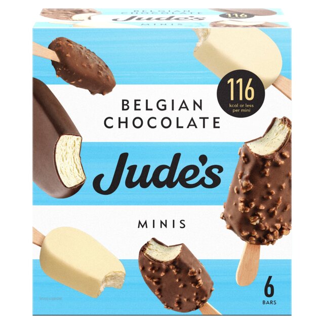 Jude's Mini Chocolate, Almond & White Lower Calorie Ice Cream