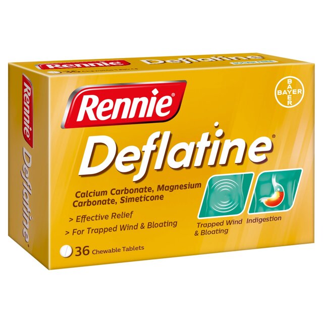 Rennie Deflatine Trapped Wind Relief Tablets thumbnail 2