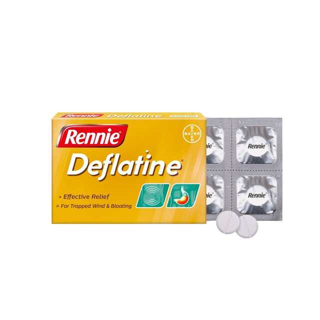 Rennie Deflatine Trapped Wind Relief Tablets thumbnail 3