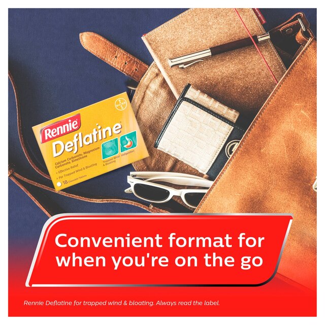 Rennie Deflatine Trapped Wind Relief Tablets thumbnail 6