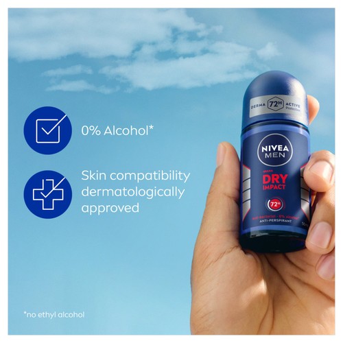 NIVEA MEN Dry Impact Anti-Perspirant Deodorant Roll-On  thumbnail 3