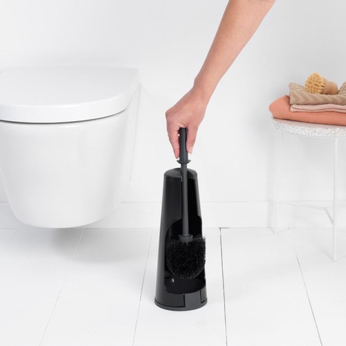 Brabantia ReNew Toilet Brush & Holder, Matte Black thumbnail 4