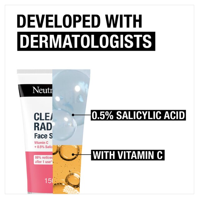 Neutrogena Clear & Radiant Face Scrub with Vitamin C & Pink Grapefruit thumbnail 2
