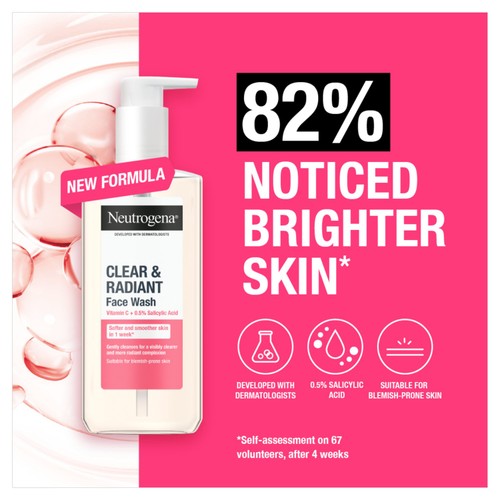 Neutrogena Clear & Radiant Face Wash with Vitamin C + 0.5% Salicylic Acid thumbnail 3