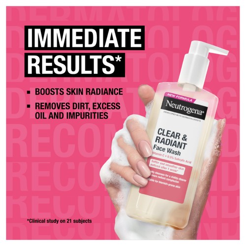 Neutrogena Clear & Radiant Face Wash with Vitamin C + 0.5% Salicylic Acid thumbnail 5