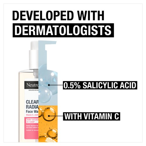Neutrogena Clear & Radiant Face Wash with Vitamin C + 0.5% Salicylic Acid thumbnail 6