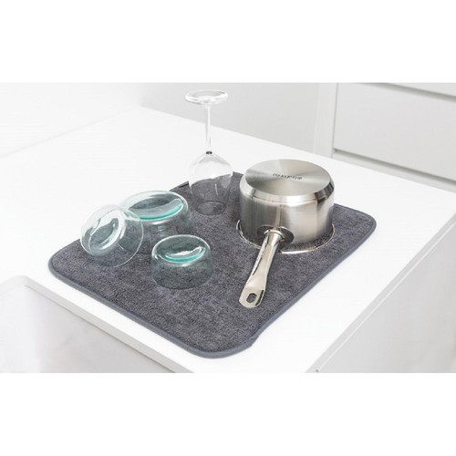 Brabantia Microfibre Dish Drying Mat Dark Grey thumbnail 2