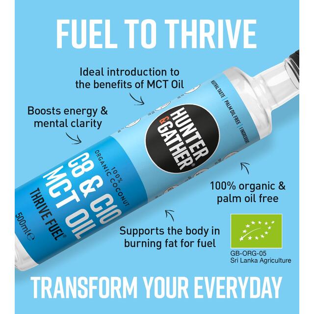 Hunter & Gather MCT Oil C8 & C10 100% Coconut Derived thumbnail 2