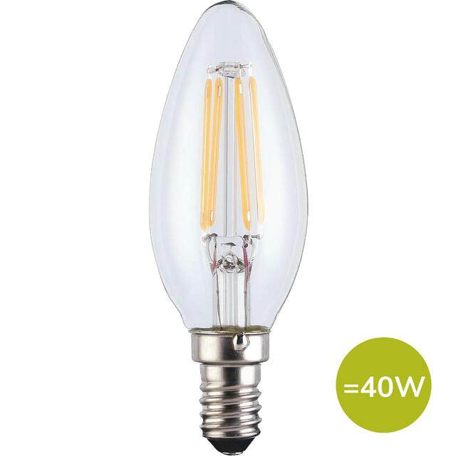 TCP Candle LED Clear Screw 40W Light Bulb thumbnail 3