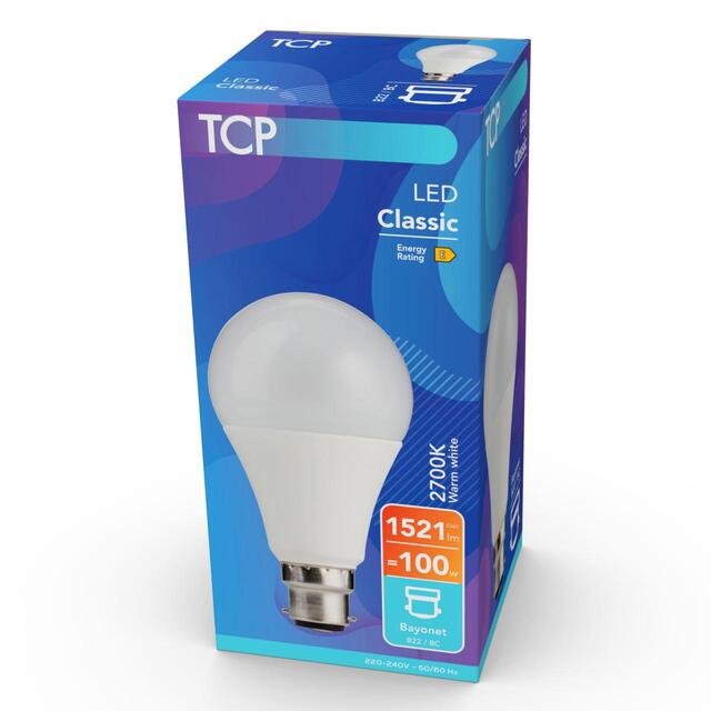 TCP Classic LED Bayonet 100W Light Bulb thumbnail 2